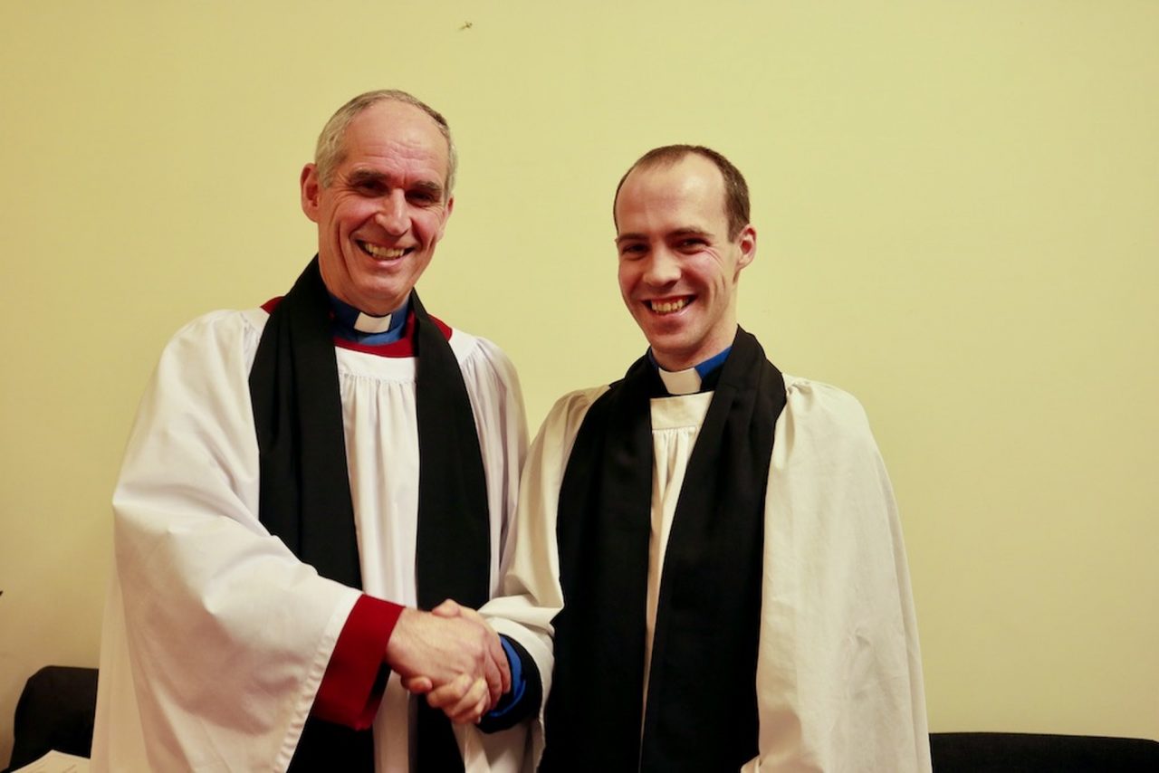 Raymond with Archdeacon Roderic West, Archbishop’s  Commissary